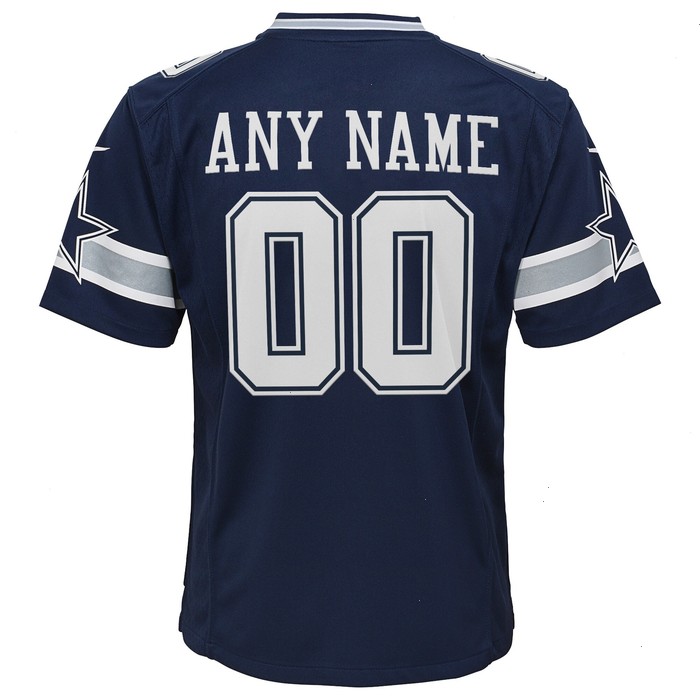 Dallas Cowboys Nike Youth Custom Game Jersey - Navy