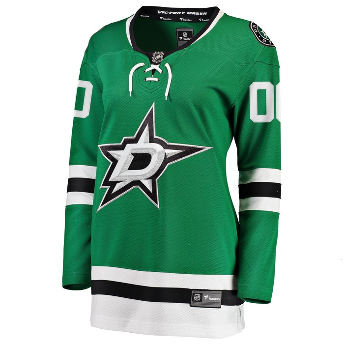 Dallas Stars Fanatics Branded Women's Home Breakaway Custom Jersey - Green