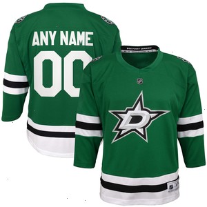 Dallas Stars Youth Home Replica Custom Jersey - Green