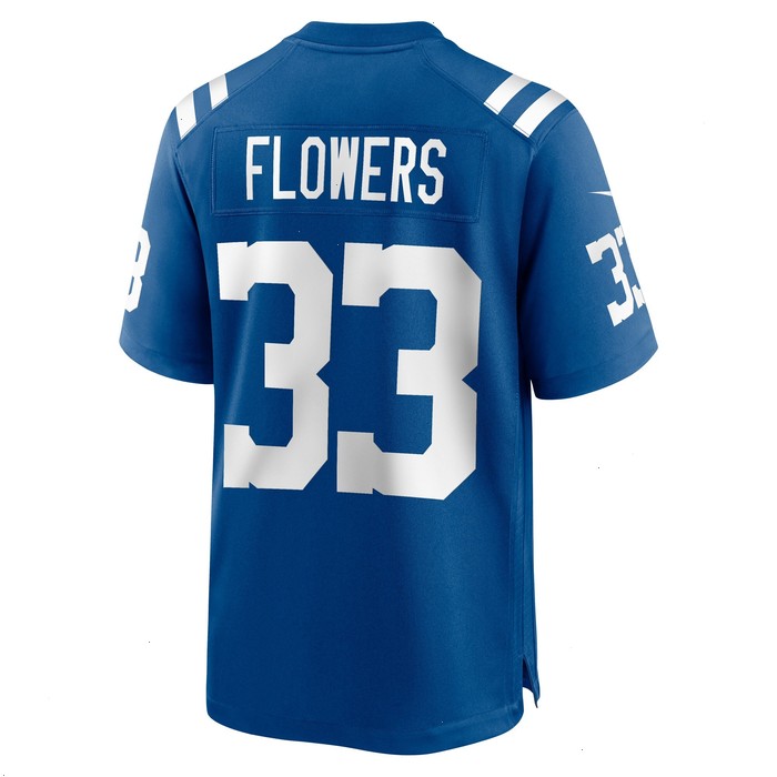 Dallis Flowers Indianapolis Colts Nike Game Player Jersey - Royal