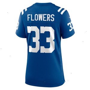 Dallis Flowers Indianapolis Colts Nike Women's Game Player Jersey - Royal