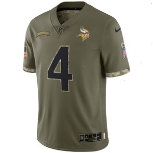 Dalvin Cook Minnesota Vikings Nike 2022 Salute To Service Limited Jersey - Olive