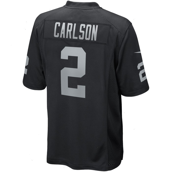 Daniel Carlson Las Vegas Raiders Nike Game Player Jersey - Black