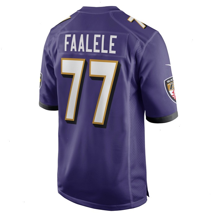 Daniel Faalele Baltimore Ravens Nike Player Game Jersey - Purple