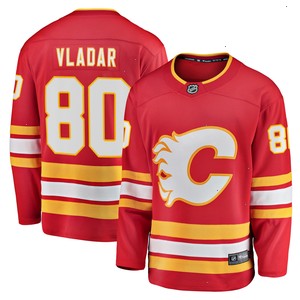 Daniel Vladar Calgary Flames Fanatics Branded Home Breakaway Player Jersey - Red