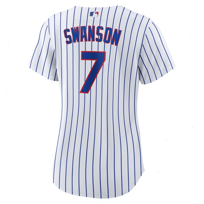 Dansby Swanson Chicago Cubs Nike Women's Home Replica Player Jersey - White/Royal