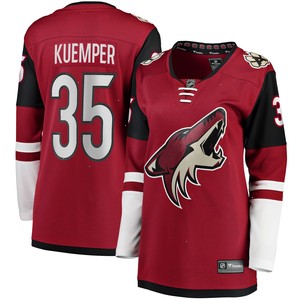 Darcy Kuemper Arizona Coyotes Fanatics Branded Women's Home Premier Breakaway Player Jersey - Garnet