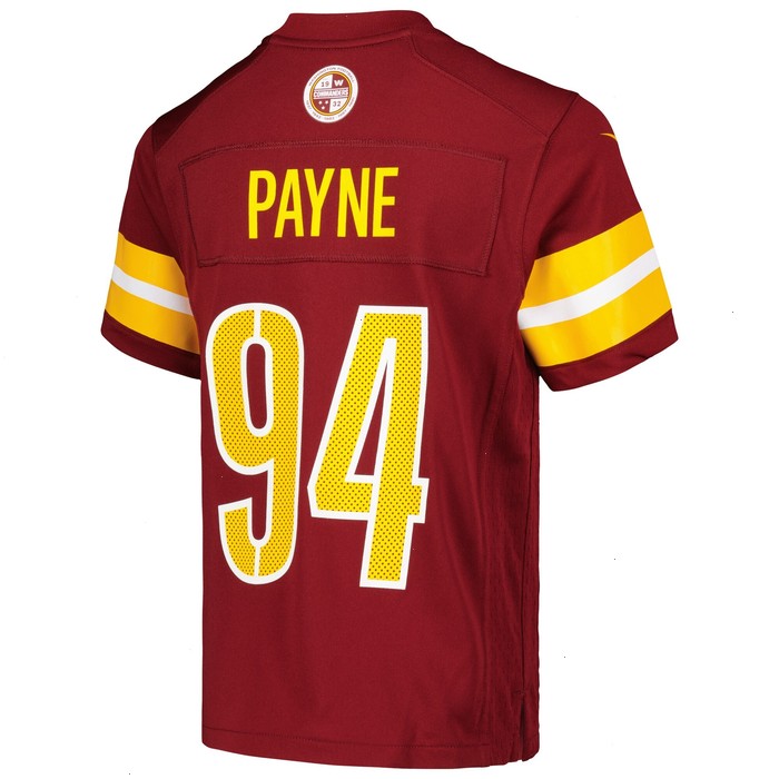 Daron Payne Washington Commanders Nike Youth Game Jersey - Burgundy