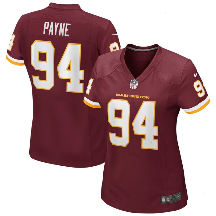 Daron Payne Washington Football Team Nike Women's Game Player Jersey -Burgundy