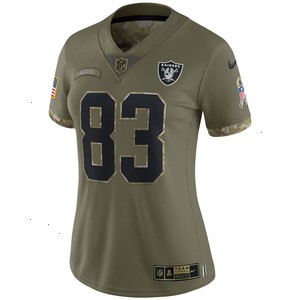 Darren Waller Las Vegas Raiders Nike Women's 2022 Salute To Service Limited Jersey - Olive