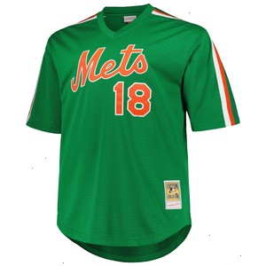 Darryl Strawberry New York Mets Mitchell & Ness 1988 Cooperstown Collection Mesh Pullover Jersey - Green