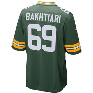 David Bakhtiari Green Bay Packers Nike Game Player Jersey - Green