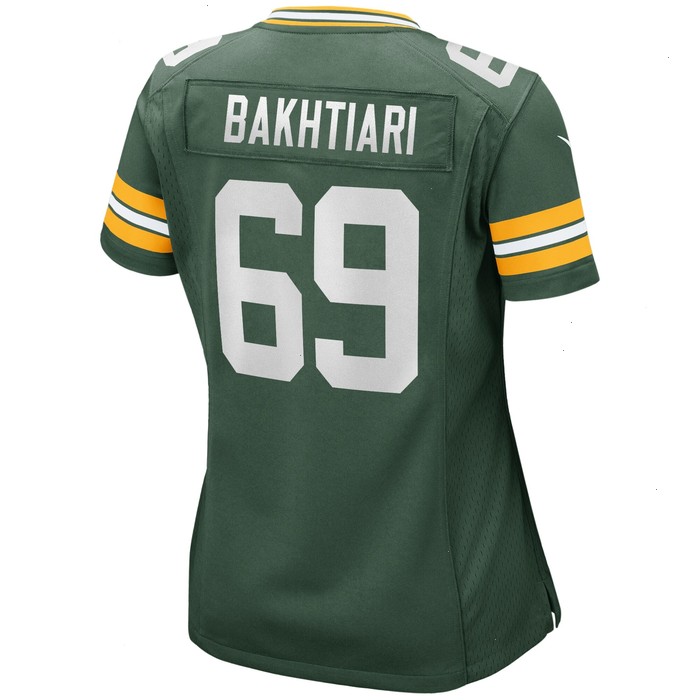 David Bakhtiari Green Bay Packers Nike Women's Game Player Jersey - Green