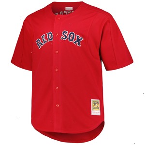 David Ortiz Boston Red Sox Mitchell & Ness Big & Tall Cooperstown Collection Batting Practice Replica Jersey - Red