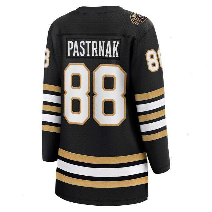 David Pastrnak Boston Bruins Fanatics Branded Women's 100th Anniversary Premier Breakaway Player Jersey - Black