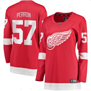 David Perron Detroit Red Wings Fanatics Branded Women's Home Breakaway Player Jersey - Red