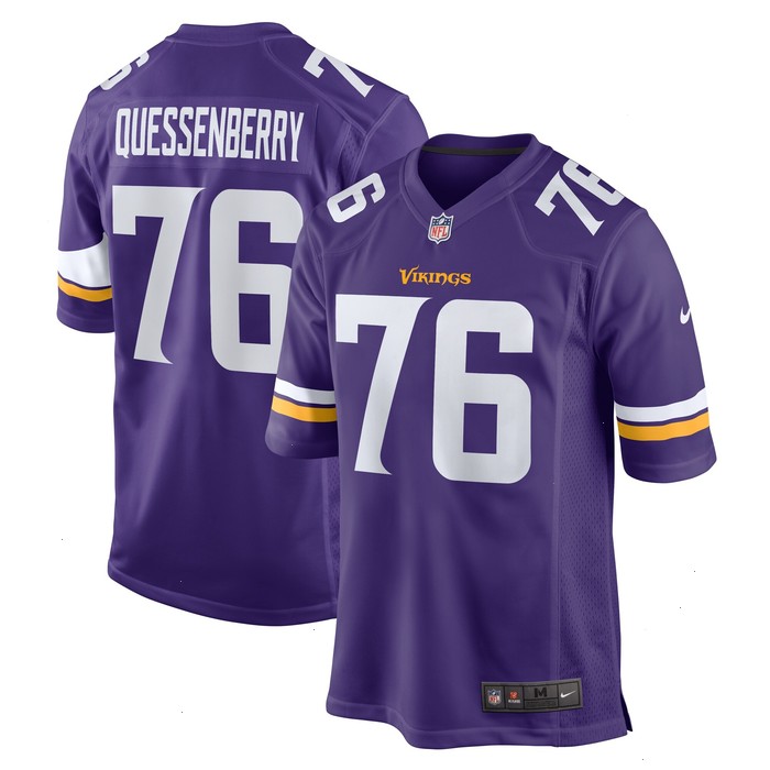 David Quessenberry Minnesota Vikings Nike Team Game Jersey - Purple