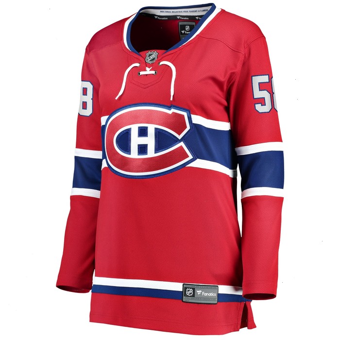 David Savard Montreal Canadiens Fanatics Branded Women's Home Breakaway Player Jersey - Red