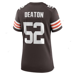 Dawson Deaton Cleveland Browns Nike Women's Game Player Jersey - Brown