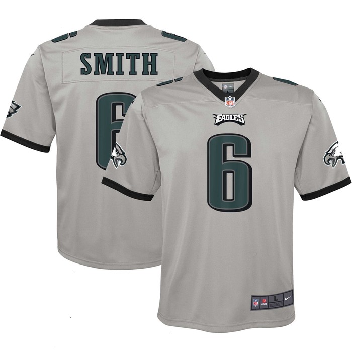 DeVonta Smith Philadelphia Eagles Nike Youth Inverted Game Jersey - Silver