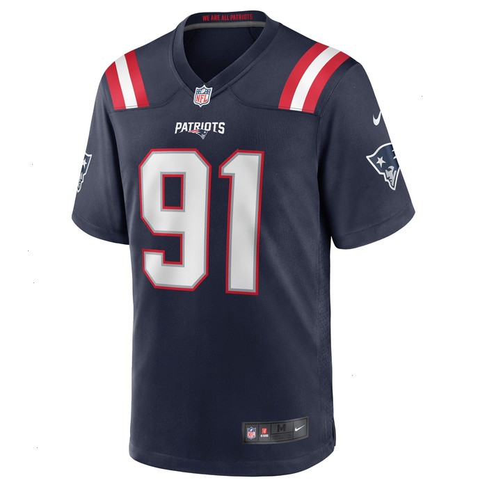 Deatrich Wise Jr. New England Patriots Nike Game Jersey - Navy