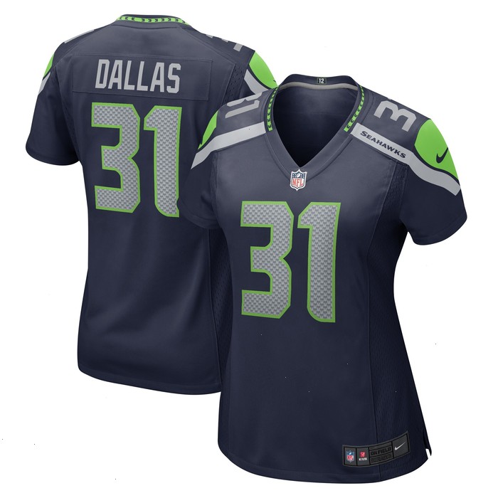 DeeJay Dallas Seattle Seahawks Nike Women's Game Jersey - College Navy