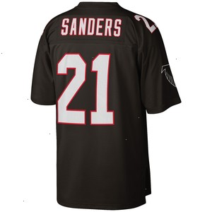 Deion Sanders Atlanta Falcons Mitchell & Ness Big & Tall 1992 Retired Player Replica Jersey - Black