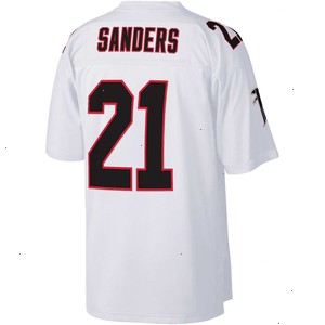 Deion Sanders Atlanta Falcons Mitchell & Ness Big & Tall 1992 Retired Player Replica Jersey - White