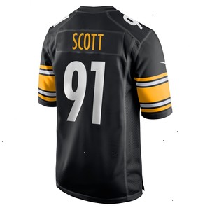 Delontae Scott Pittsburgh Steelers Nike Game Player Jersey - Black