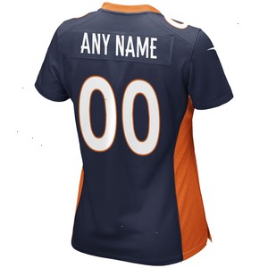 Denver Broncos Nike Women's Alternate Custom Game Jersey - Navy