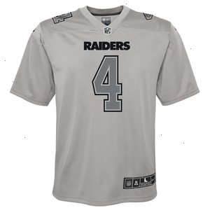 Derek Carr Las Vegas Raiders Nike Youth Atmosphere Game Jersey - Gray