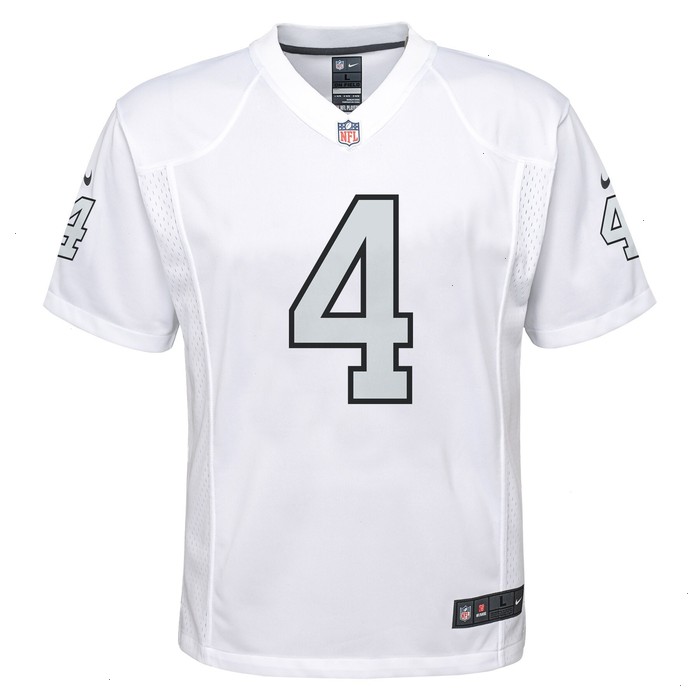 Derek Carr Las Vegas Raiders Nike Youth Color Rush Game Jersey - White