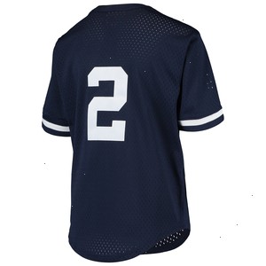 Derek Jeter New York Yankees Mitchell & Ness Youth Cooperstown Collection Mesh Batting Practice Jersey - Navy