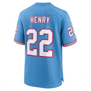 Derrick Henry Tennessee Titans Nike Oilers Throwback Alternate Game Player Jersey - Light Blue