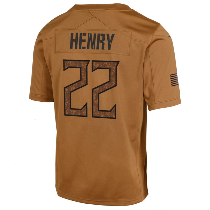 Derrick Henry Tennessee Titans Nike Youth 2023 Salute To Service Limited Jersey - Brown