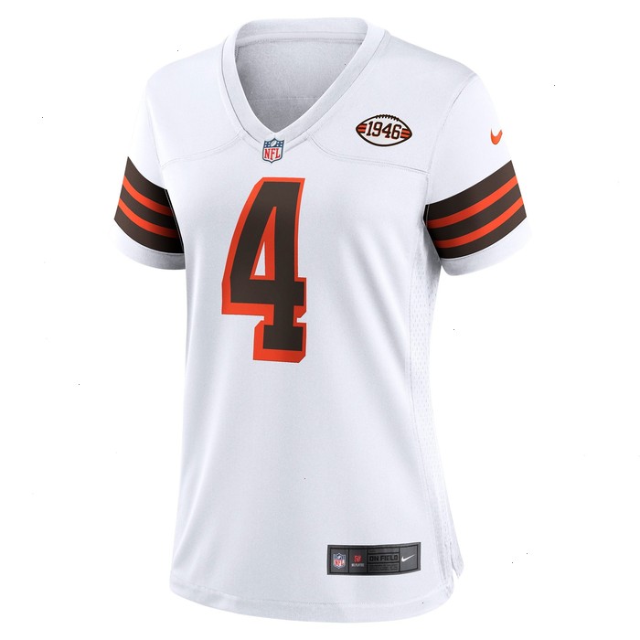 Deshaun Watson Cleveland Browns Nike Women's Player Jersey - White