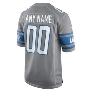  Detroit Lions Nike Alternate Custom Game Jersey - Gray