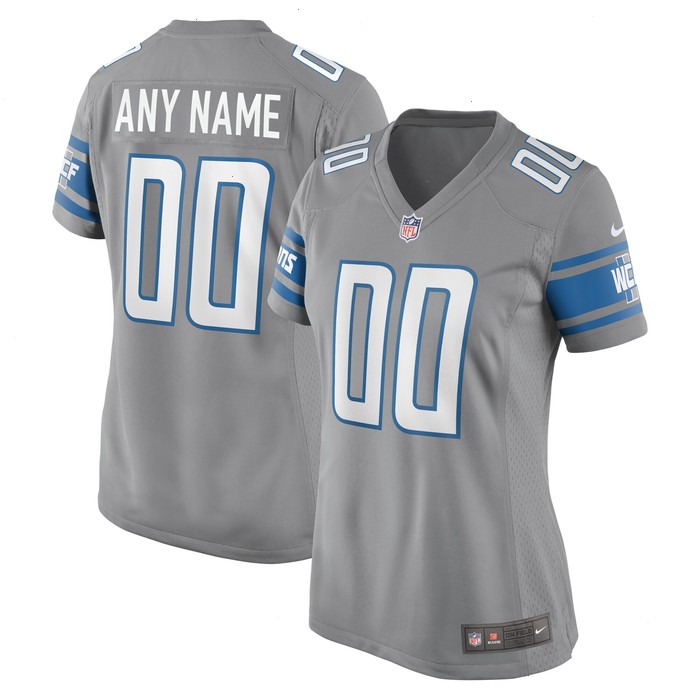 Detroit Lions Nike Women's Alternate Custom Game Jersey - Gray