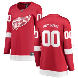 Detroit Red Wings Fanatics Branded Women's Home Breakaway Custom Jersey - Red