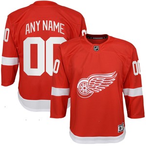 Detroit Red Wings Youth Home Custom Premier Jersey - Red