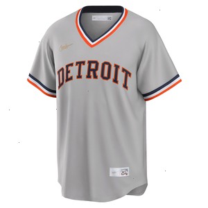 Detroit Tigers Nike Road Cooperstown Collection Team Jersey - Gray