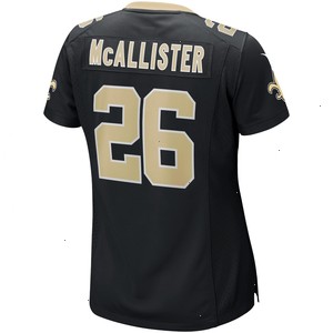 Deuce McAllister New Orleans Saints Nike Women's Game Retired Player Jersey - Black