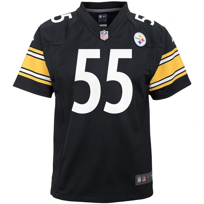 Devin Bush Pittsburgh Steelers Nike Youth Player Game Jersey - Black