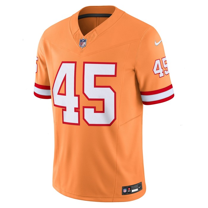 Devin White Tampa Bay Buccaneers Nike Vapor F.U.S.E. Limited Jersey - Orange