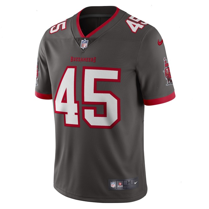 Devin White Tampa Bay Buccaneers Nike Vapor Limited Jersey - Pewter