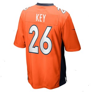 Devon Key Denver Broncos Nike Team Game Jersey - Orange V1