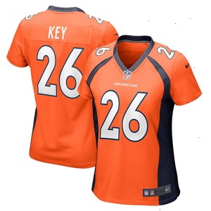 Devon Key Denver Broncos Nike Women's Team Game Jersey - Orange