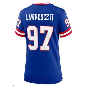 Dexter Lawrence II New York Giants Nike Women's Classic Game Player Jersey - Royal