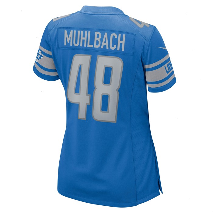 Don Muhlbach Detroit Lions Nike Women's Game Jersey - Blue