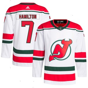 Dougie Hamilton New Jersey Devils adidas Primegreen Authentic Pro Player Jersey - White